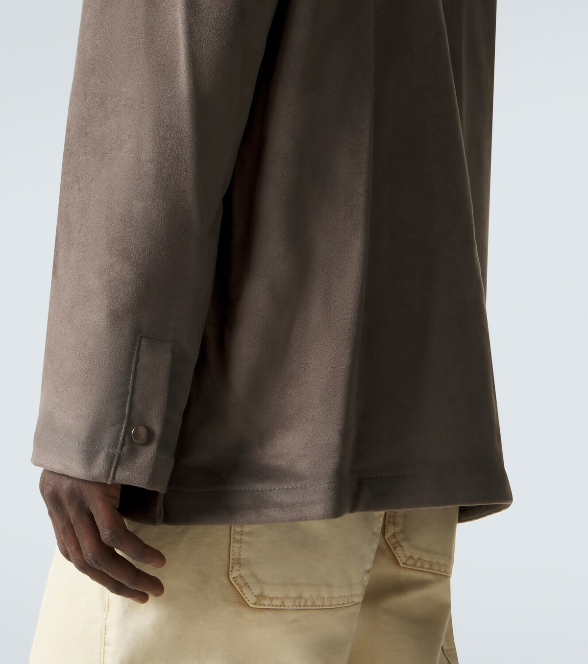 Loewe Suede-trimmed jacket