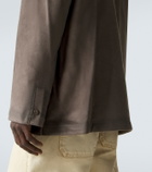 Loewe Suede-trimmed jacket