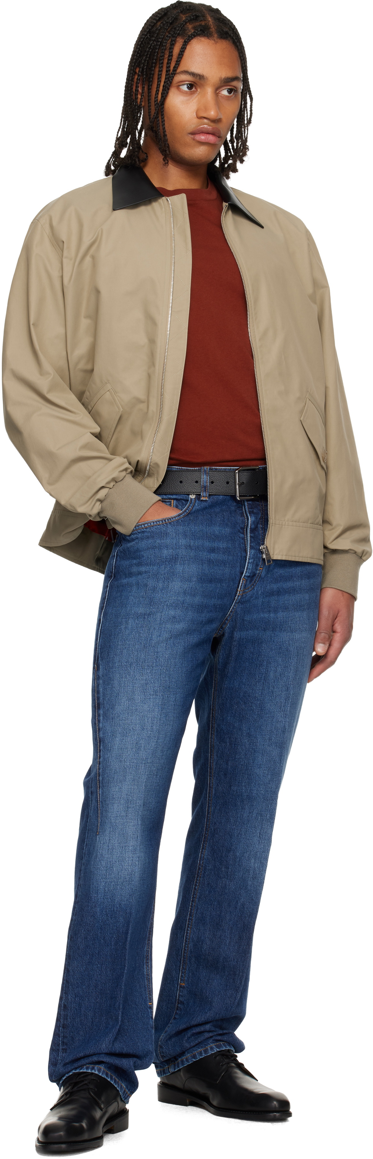 Givenchy Navy Washed Straight Leg Jeans