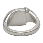 SWEETLIMEJUICE Silver Split Signet Ring