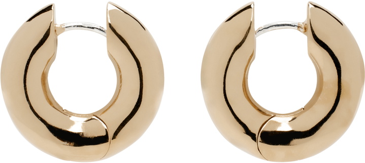 Photo: Laura Lombardi Gold Medium Terra Hoop Earrings