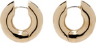 Laura Lombardi Gold Medium Terra Hoop Earrings
