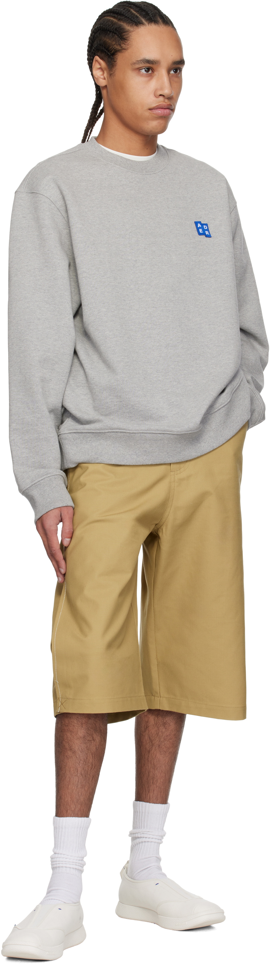 ADER error Gray Significant TRS Tag 01 Sweatshirt