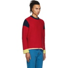 Eckhaus Latta Red and Navy Kermit Sweater