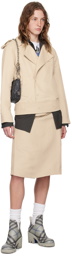 Burberry Beige Trench Midi Skirt