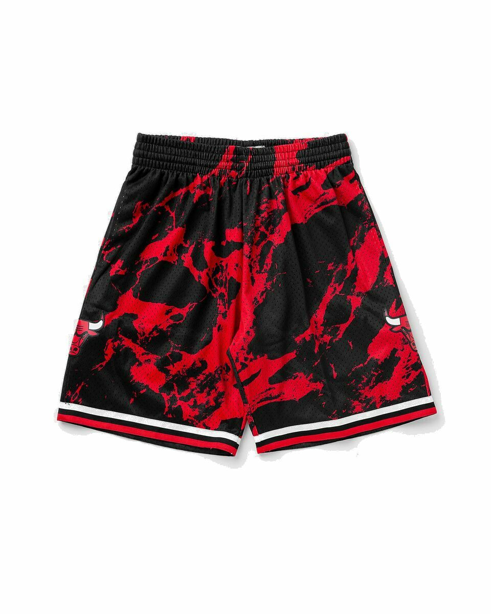 Photo: Mitchell & Ness Nba Team Marble Swingman Shorts Bulls 1997 Black - Mens - Sport & Team Shorts