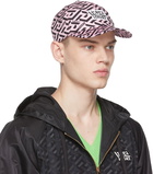 Versace Pink & Black 'La Greca' Baseball Cap