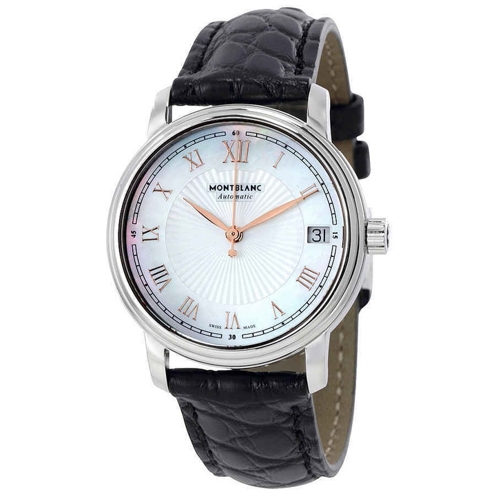 Photo: MontBlanc Tradition Automatic Mother of Pearl Dial Ladies Watch 114366
