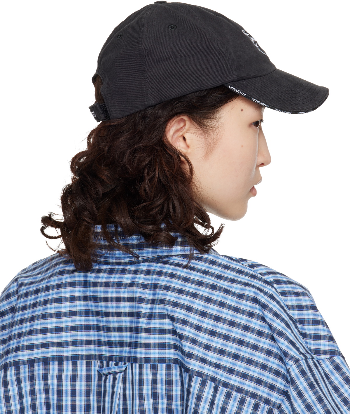VETEMENTS Black 'Global MF' Cap