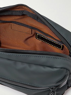 Master-Piece - Slick Logo-Appliquéd Leather and CORDURA® Ballistic Nylon Messenger Bag