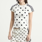 Adidas Women's Polka Dot Cali T-Shirt in Off White