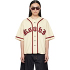 Ksubi Off-White Kball Baseball Jersey Shirt