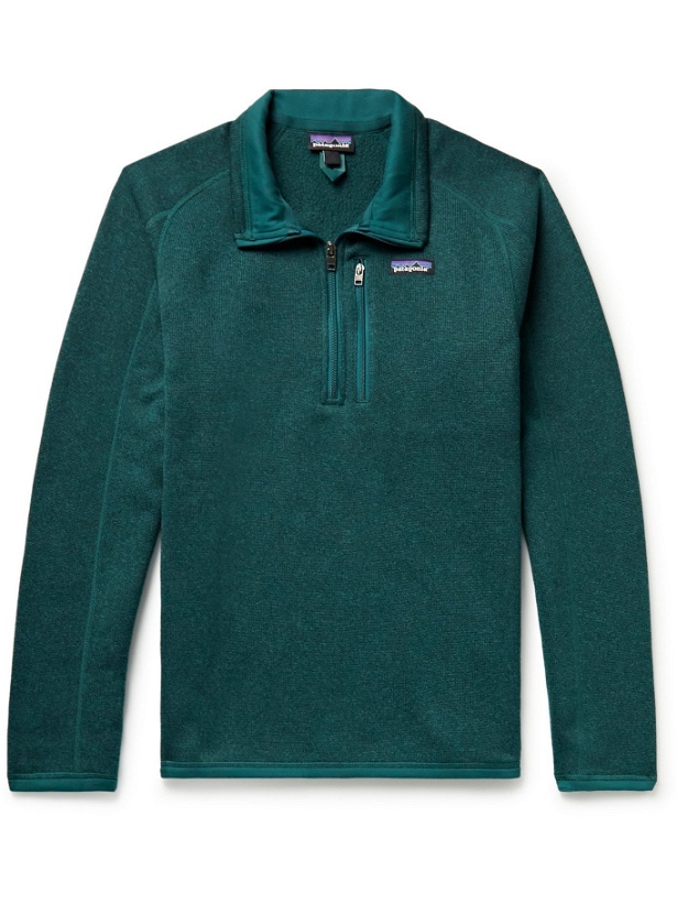Photo: PATAGONIA - Better Sweater Recycled Knitted Half-Zip Sweater - Green