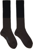 Homme Plissé Issey Miyake Black & Brown Two-Way Socks