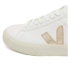 Veja Womens Women's Campo Sneakers in Extra White/Platine