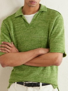 Inis Meáin - Linen Polo Shirt - Green