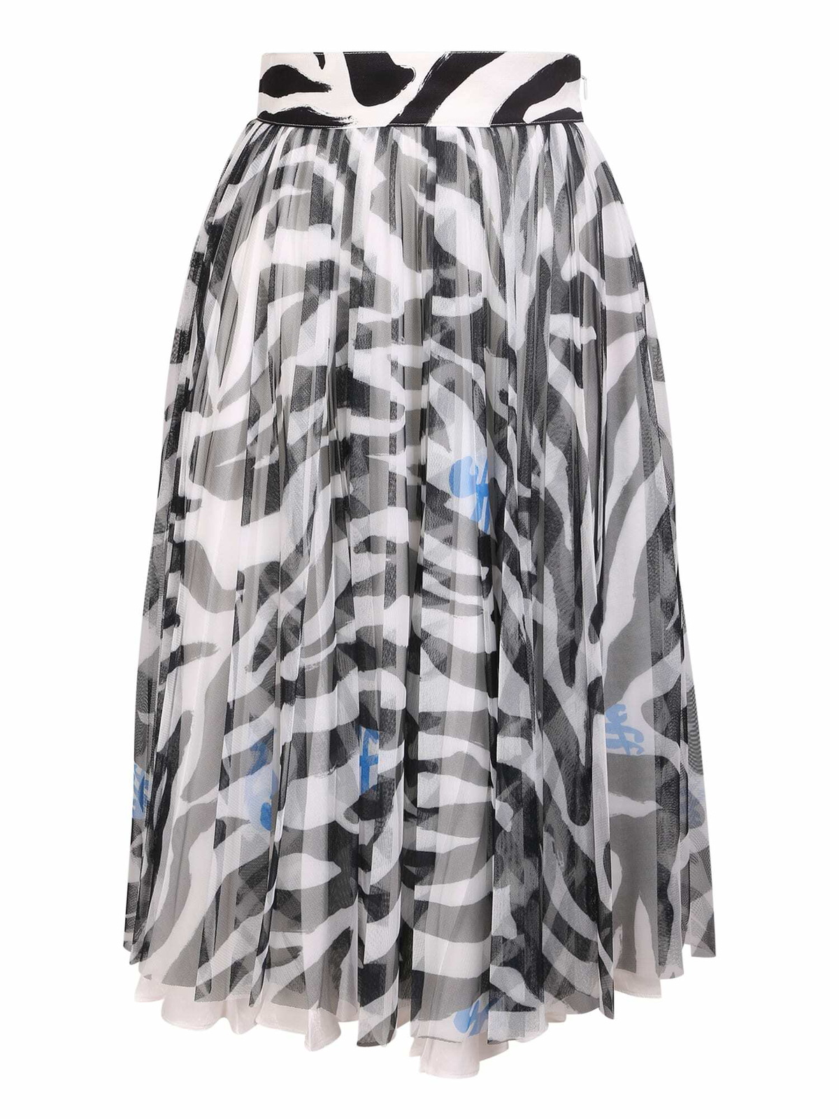 スカート Off-White Woman Skirt Grey OWCU009S24FAB002 0700 Off White Skirt Grey Womens Off-White