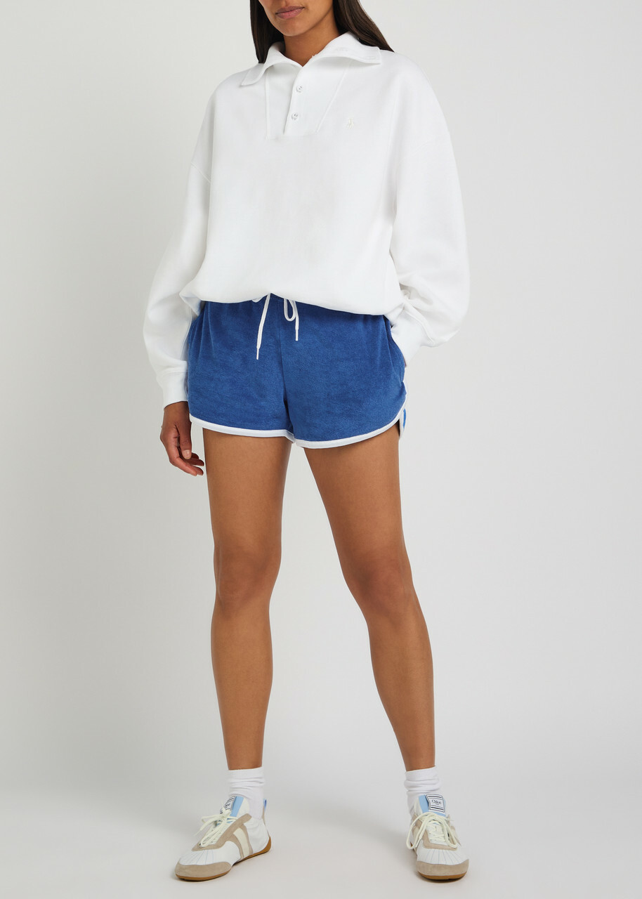 Polo Ralph Lauren Logo-embroidered Terry Shorts Blue