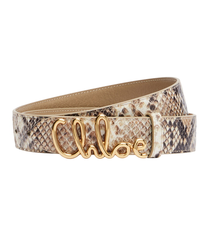 Photo: Chloé Chloé Iconic snake-effect leather belt
