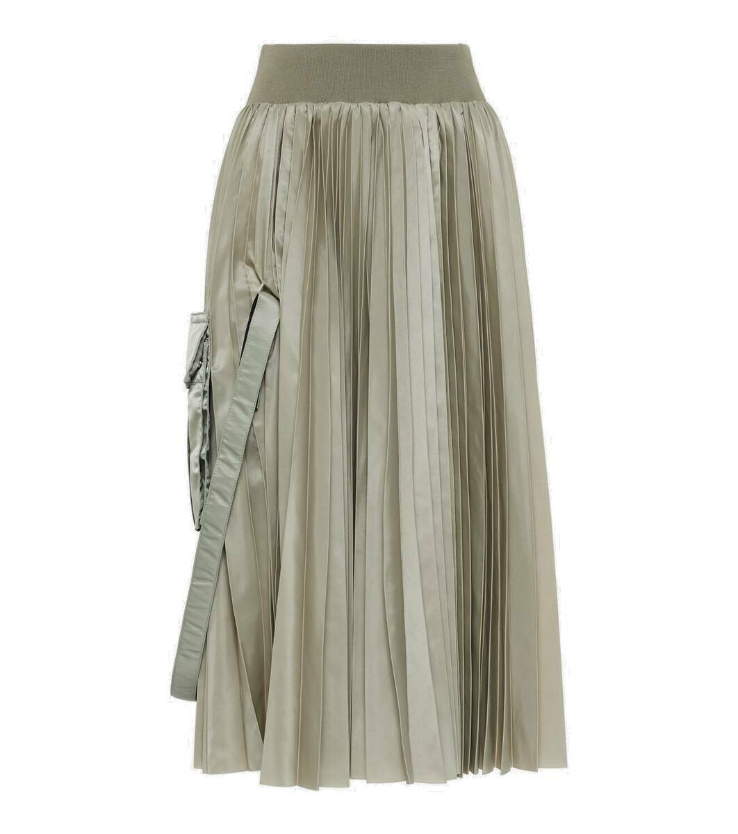 Sacai Pleated midi skirt Sacai