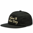 MARKET Men's Have A Nice Day 5 Panel Cap in Black
