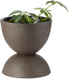 Tina Vaia Black Medium Chubby Planter