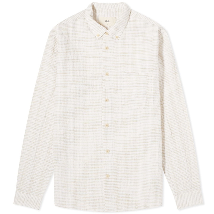 Photo: Folk Men's Relaxed Fit Shirt in Natural