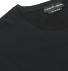 Alexander McQueen - Logo-Embroidered Printed Cotton-Jersey T-Shirt - Men - Black