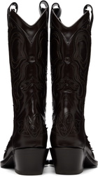 Acne Studios Brown Pointy Leather Cowboy Boots