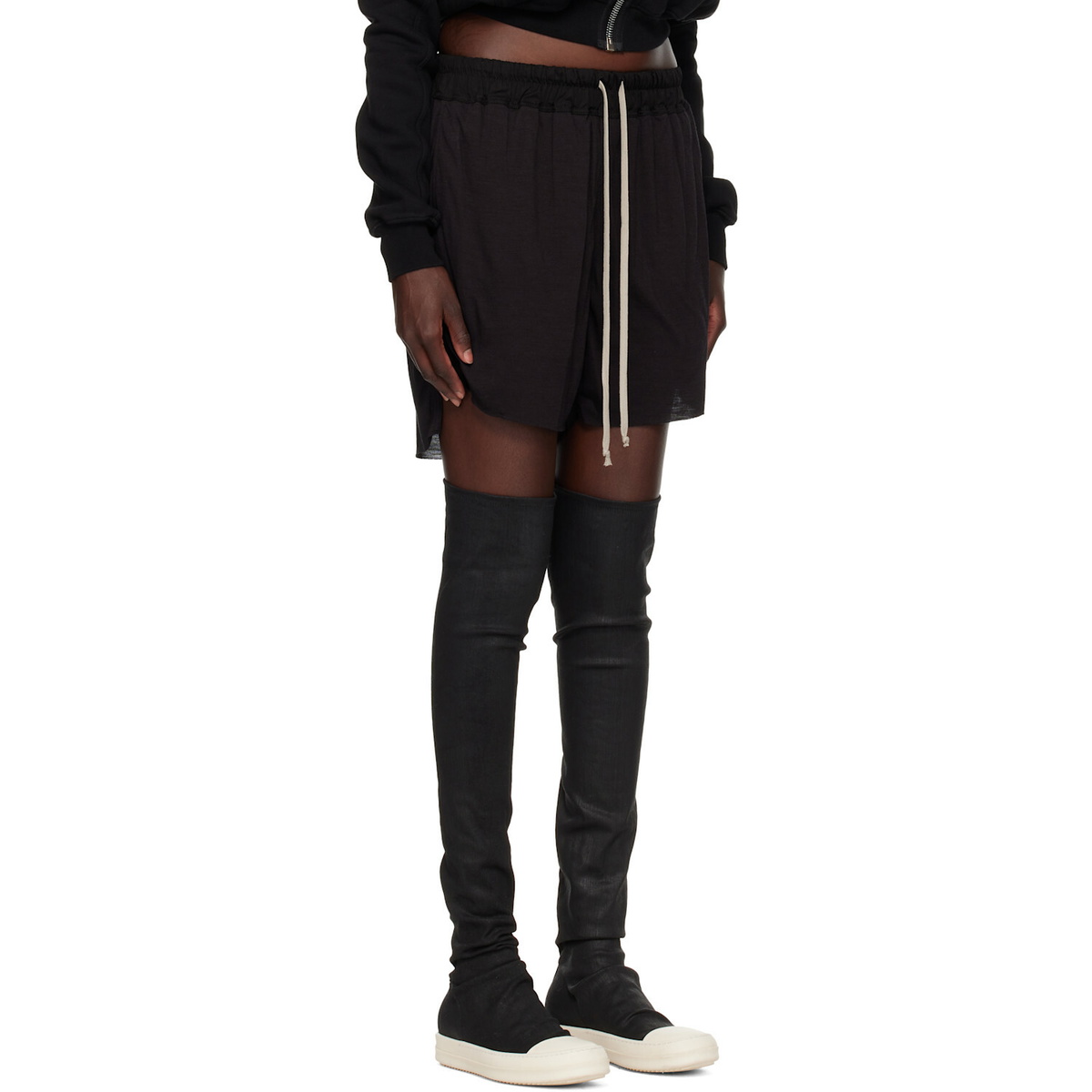 Rick Owens Black Tower Boxers Shorts