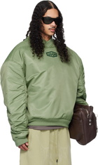 LU'U DAN Green Unibomber Sweatshirt