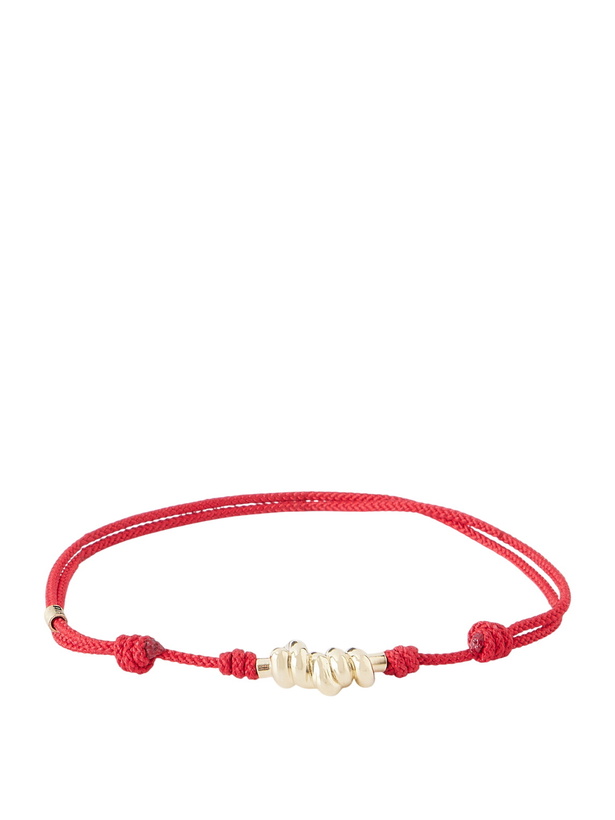 Photo: Luis Morais - 14-Karat Gold On A Cord Bracelet