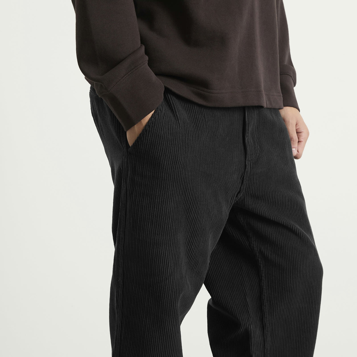 Corridor Men's Cord Trouser in Black