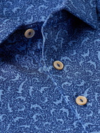 Peter Millar - Hammer Time Printed Tech-Jersey Golf Polo Shirt - Blue