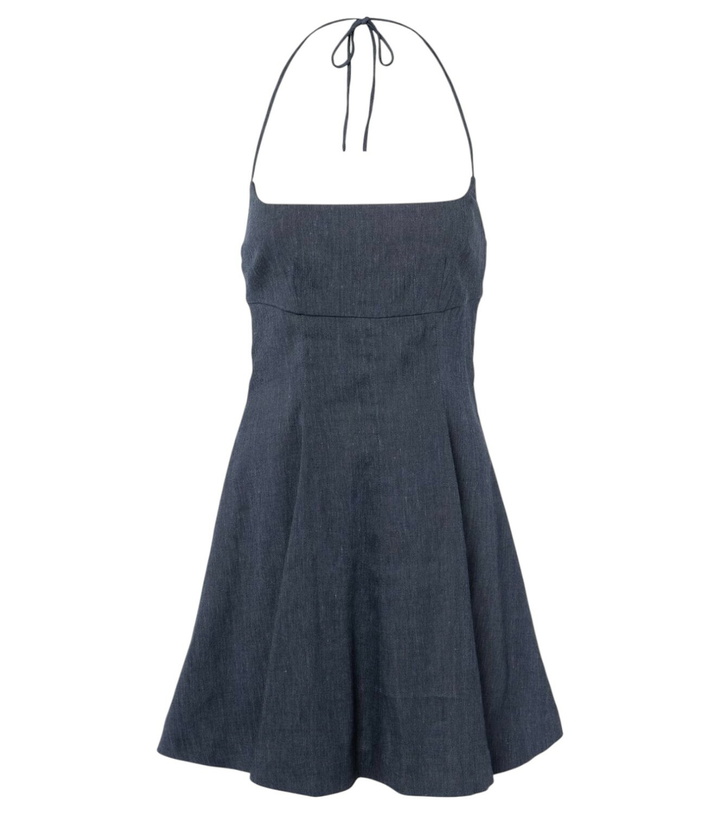 white christmas dresses STAUD, Mini Wells Dress in Navy, Size 14