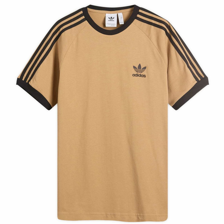 Photo: Adidas 3-Stripes T-Shirt in Cardboard/Black