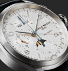 Baume & Mercier - Clifton Automatic Chronograph 43mm Stainless Steel and Alligator Watch, Ref. No. 10408 - White