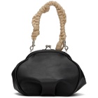 Ys Black Linen Clasp Bag
