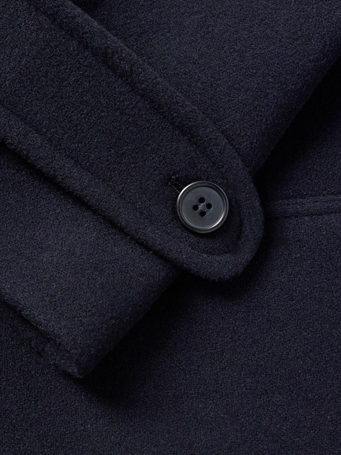 Officine Générale - Pat Double-Breasted Wool-Blend Peacoat - Blue