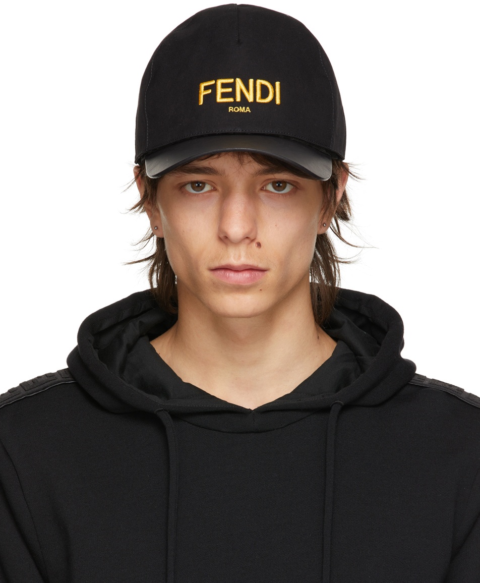 Fendi Black Logo Cap Fendi