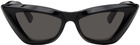 Bottega Veneta Black Cat-Eye Sunglasses