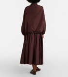 'S Max Mara Pleated taffeta midi skirt