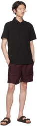 Vince Black Garment Dye Polo