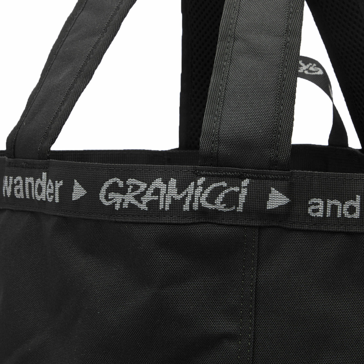Gramicci Men's x And Wander 2 Way Tote in Black Gramicci
