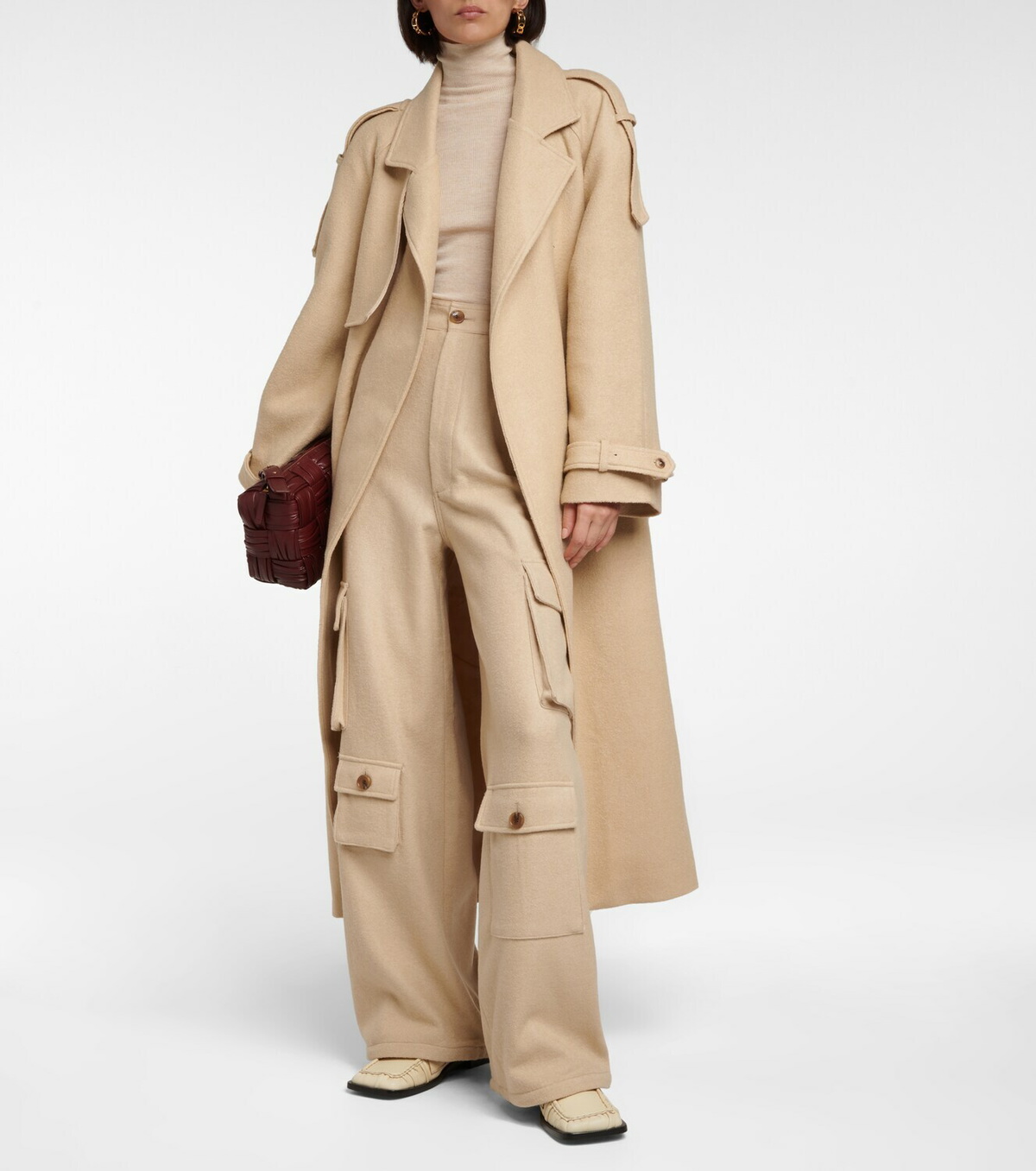 The Frankie Shop - Hailey wool-blend cargo pants The Frankie Shop