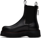 R13 Black Single Stack Chelsea Boots