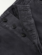 Visvim - Crash Straight-Leg Distressed Cotton-Twill Chinos - Black