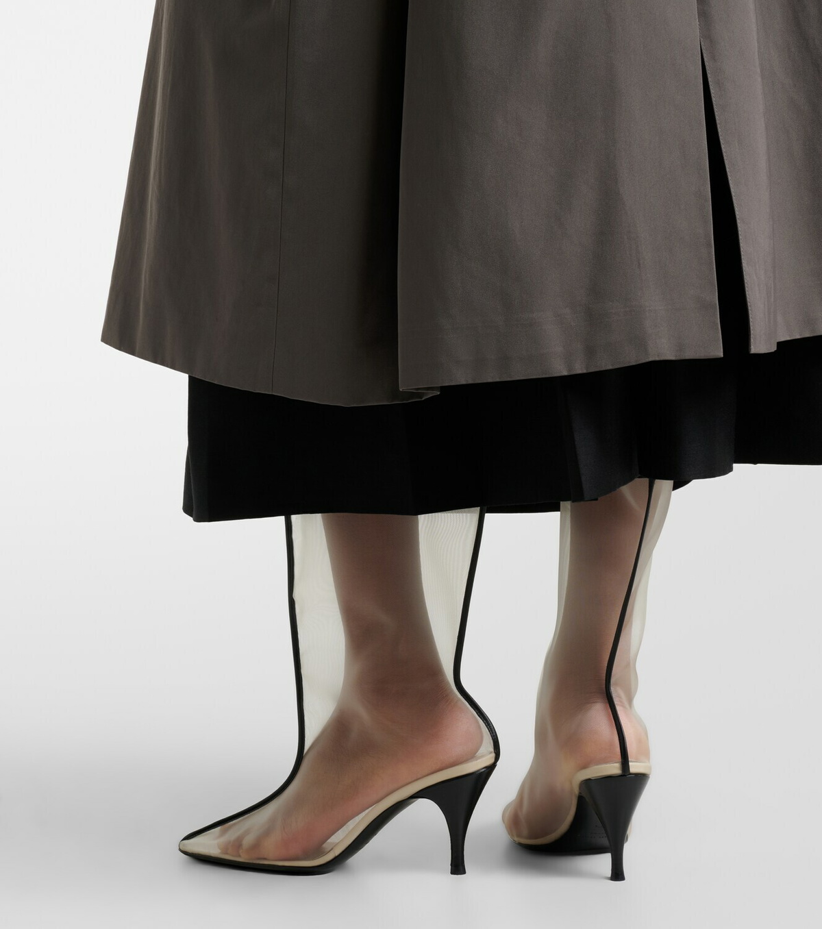 Herbert Levine Drawing A Blank 85 mesh mid-calf boots