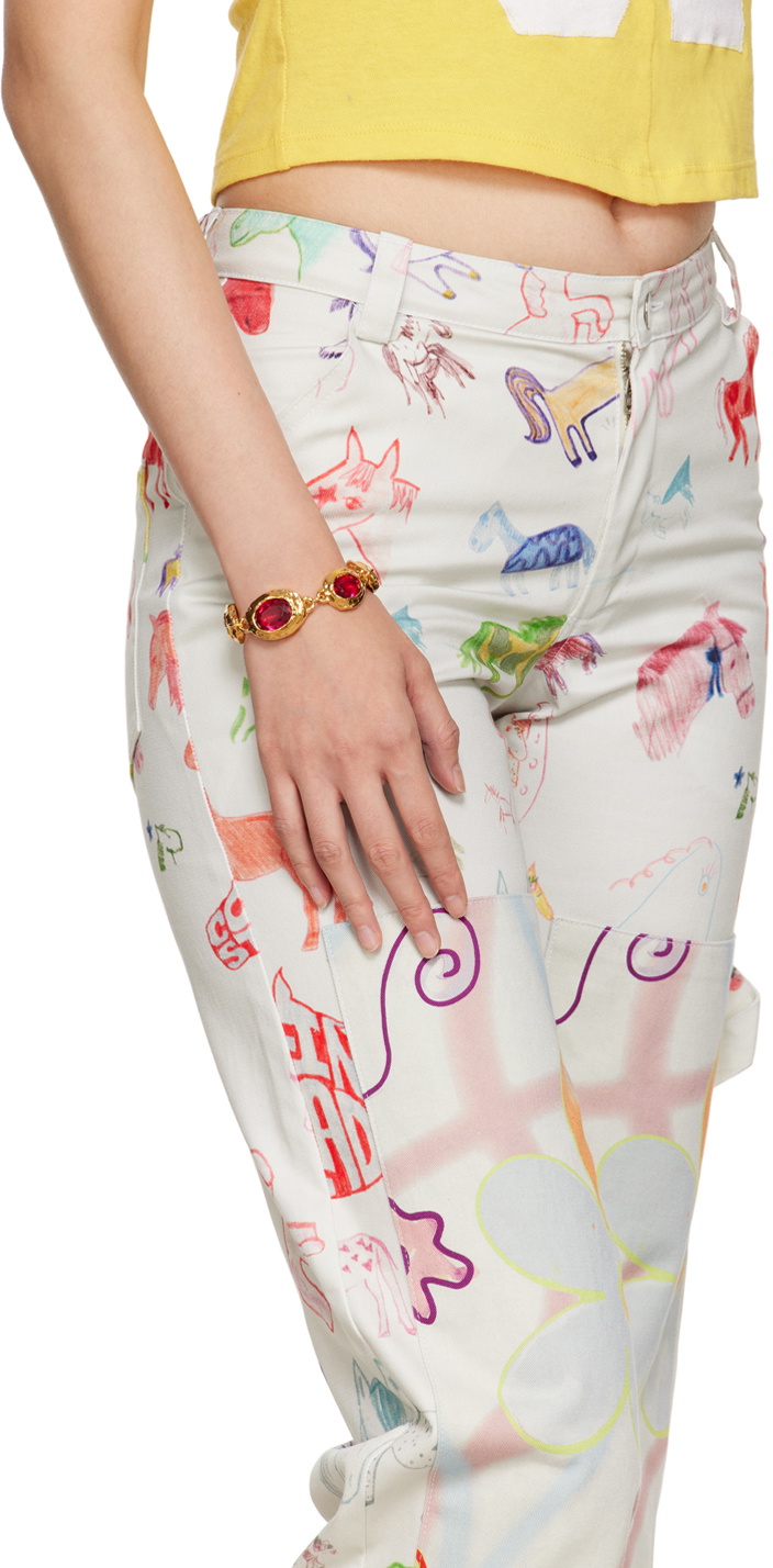 Mondo Mondo Gold & Red Monsieur Bracelet Mondo Mondo