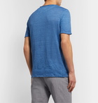 120% - Slub Linen T-Shirt - Blue